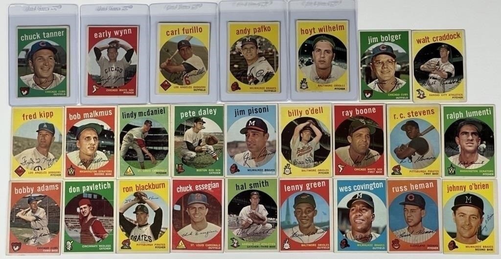 1959 Topps Baseball Cards- VG-EX (1 of 5)