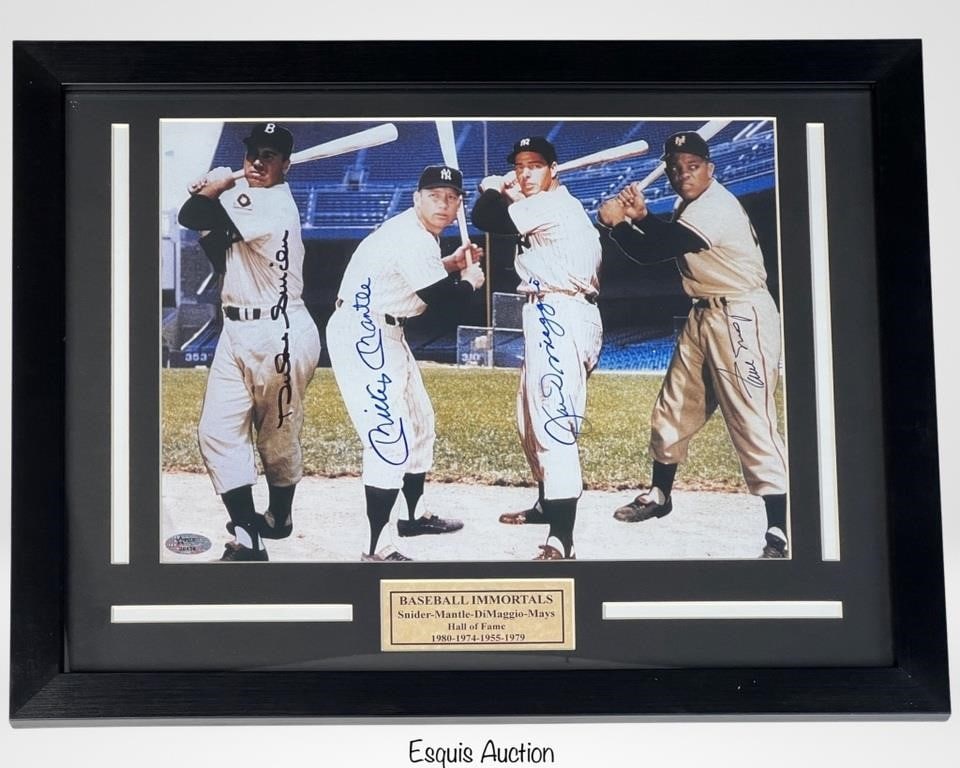 Baseball Immortals Hall of Famers Signed Photo (1 of 4)