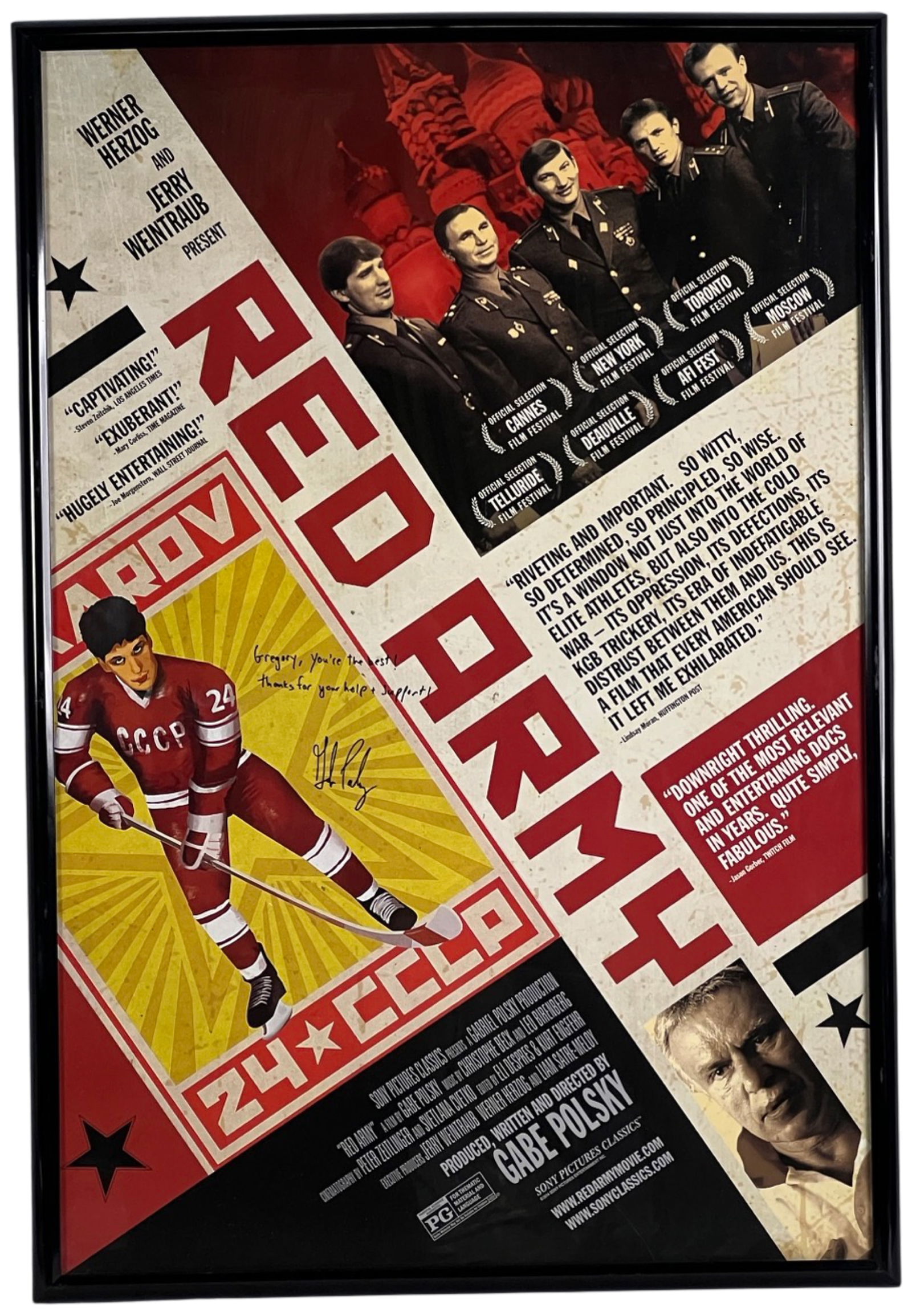 Red Army- USSR Hockey Signed Movie Poster (1 of 2)