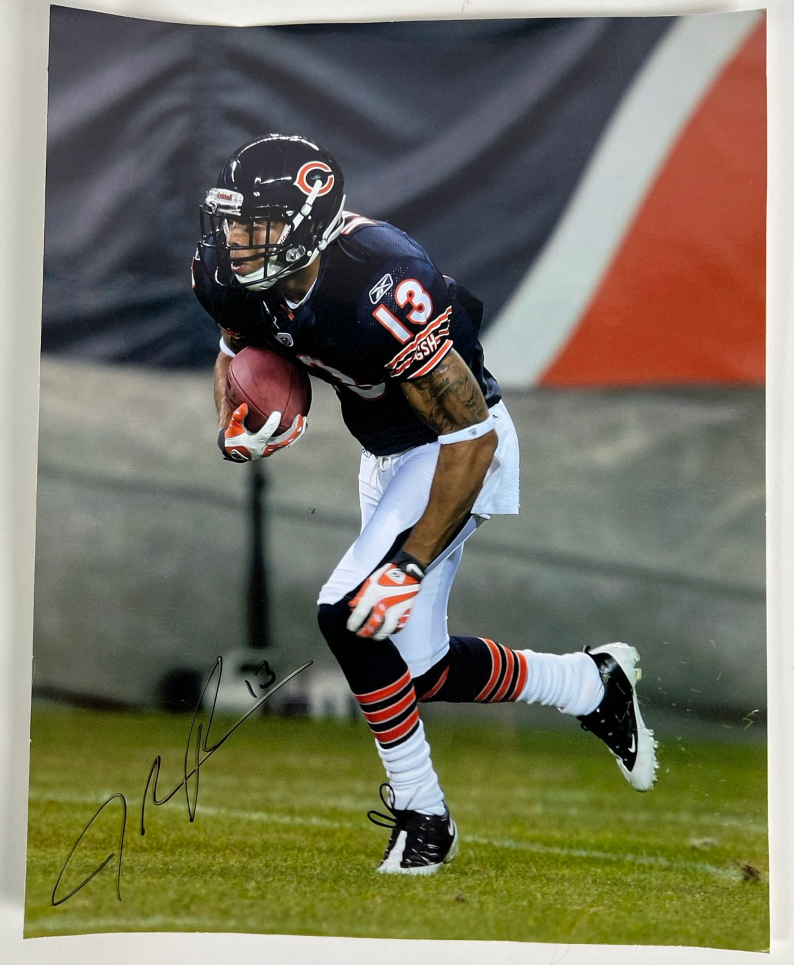 Johnny Knox Autographed Chicago Bears Photograph (1 of 2)