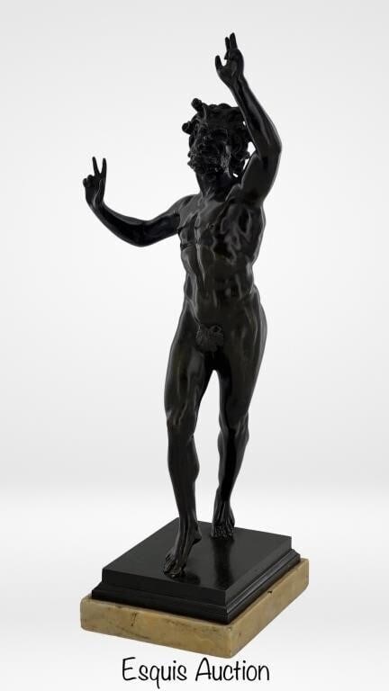 Bronze Sculpture of Dancing Faun of Pompeii (1 of 6)