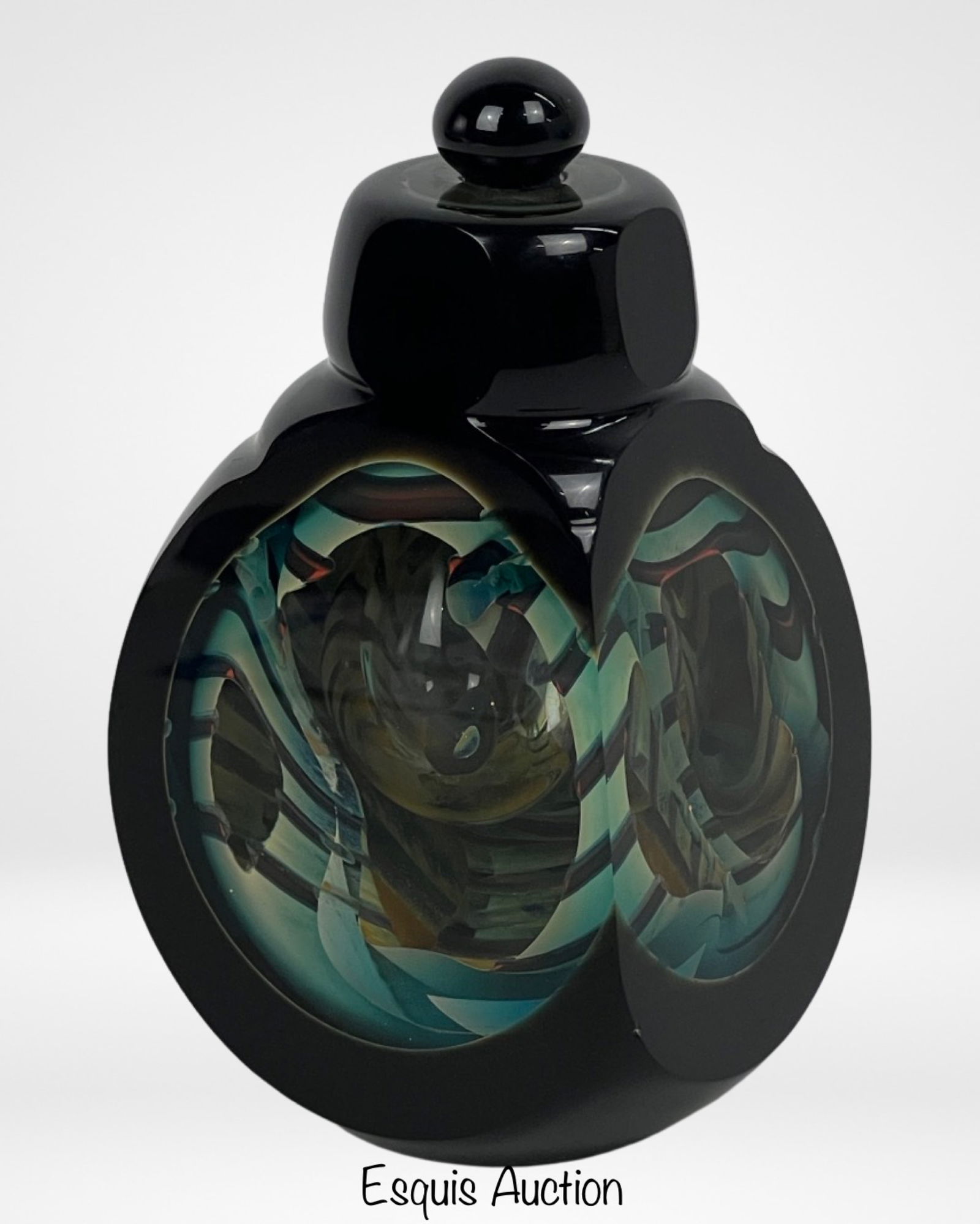 William Carlson Art Glass Blown Perfume Bottle (1 of 8)