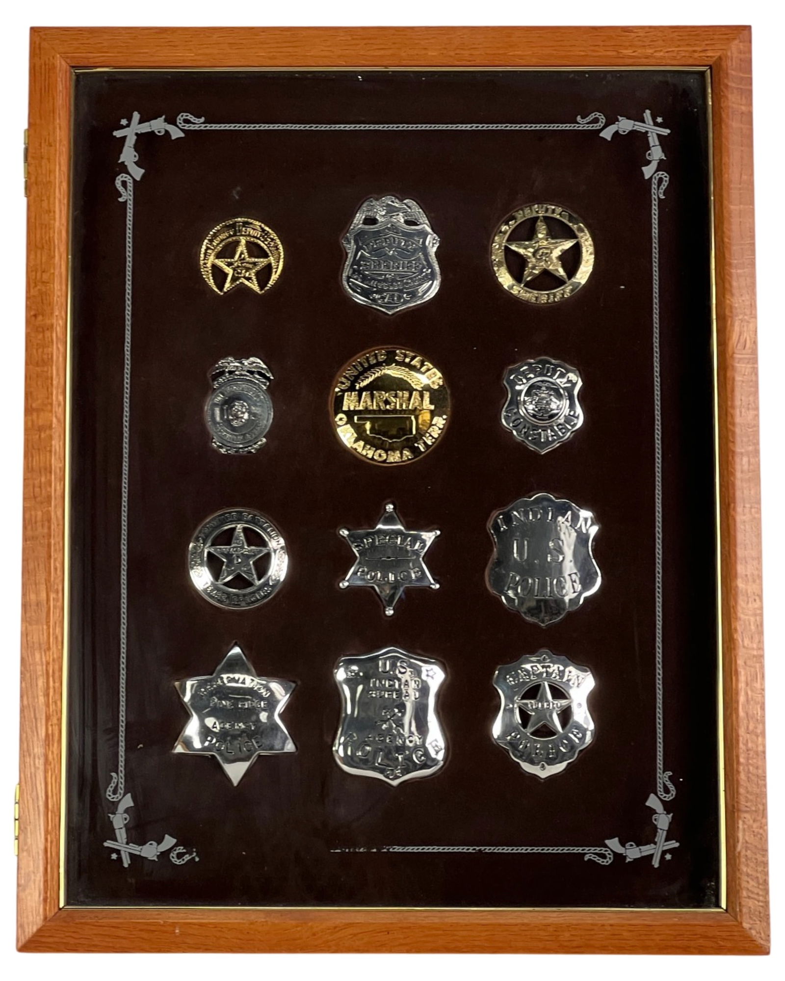 Franklin Mint Sheriff Badge Collection Set (1 of 10)
