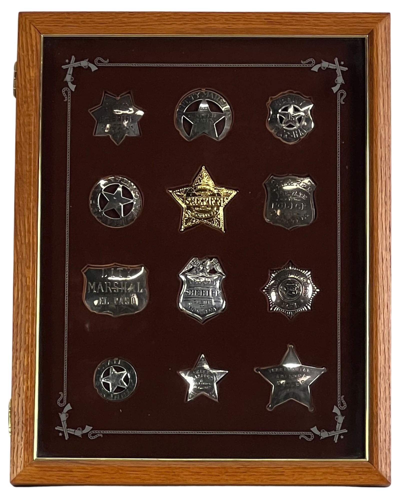 Franklin Mint Sheriff Badge Collection Set (1 of 6)