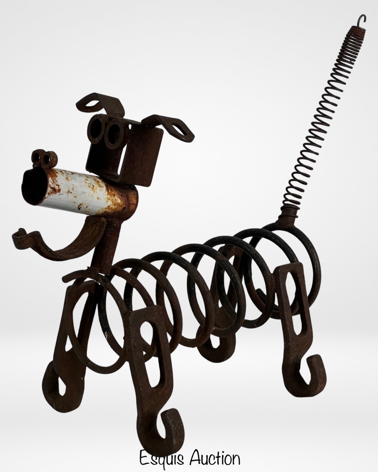 Slinky Dog Welded Scrap Metal Garden Sculpture (1 of 5)