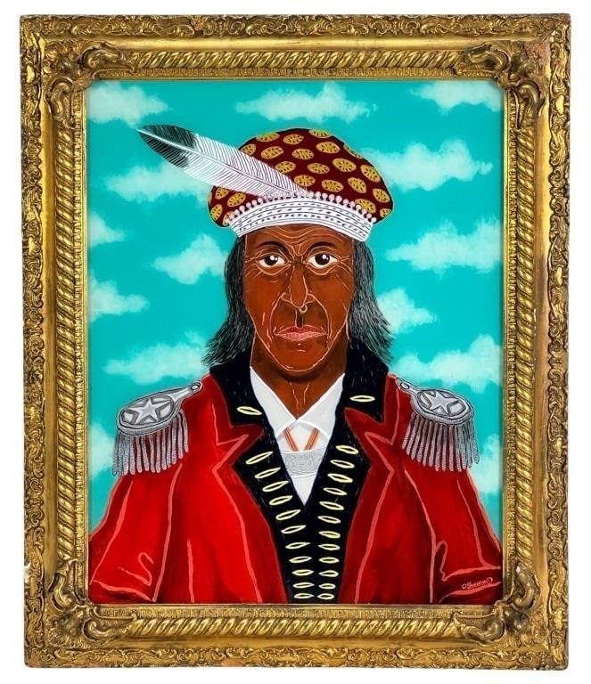 Rob O'Sheeran- Chief Tecumseh- Shawnee Glass Art (1 of 4)
