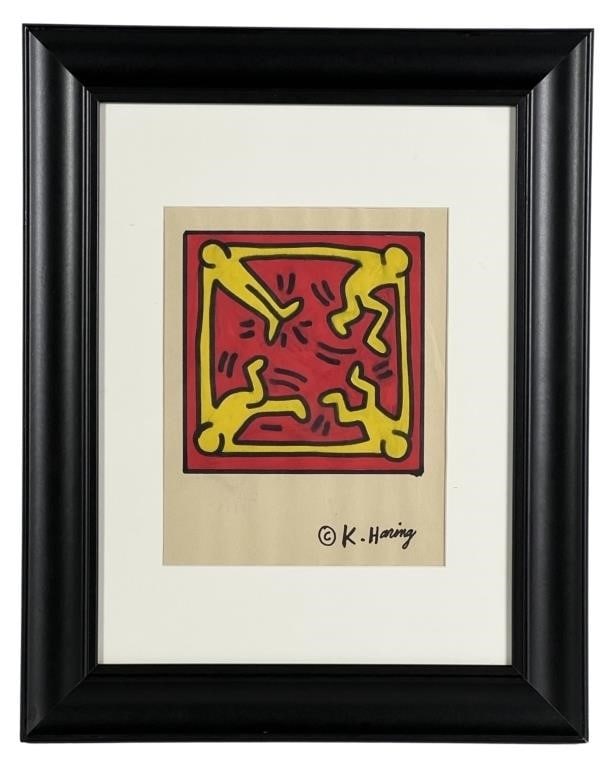 Pop-Modern Drawing in Style of Keith Haring (1 of 3)