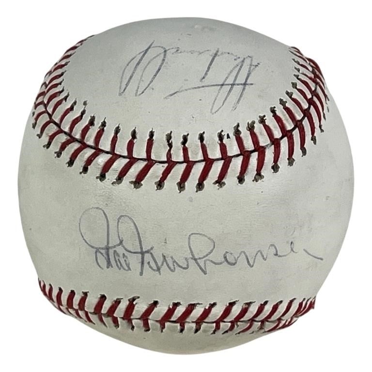 Hal Newhouser & Alan Trammell Signed Baseball Ball (1 of 3)