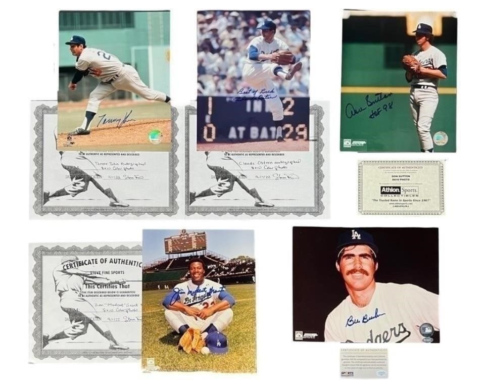 Baseball Stars Autographed/ Signed Photographs (1 of 6)