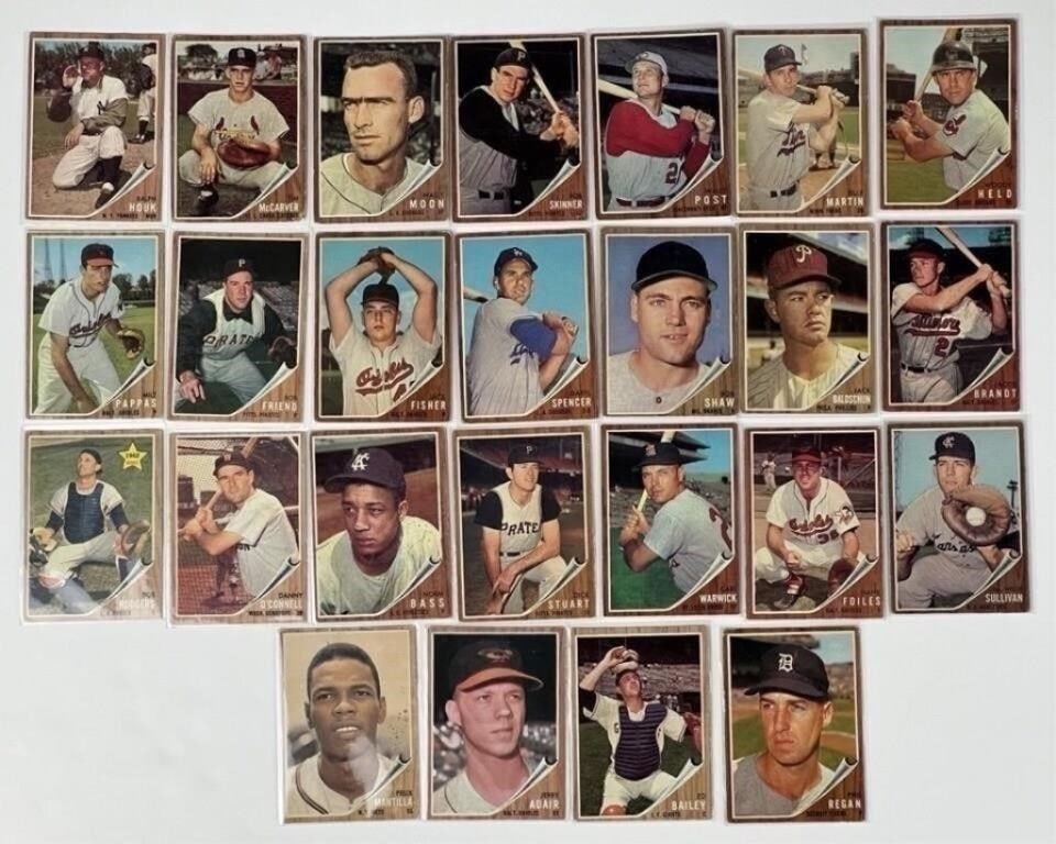 1962 Topps Baseball Cards- EX (1 of 5)