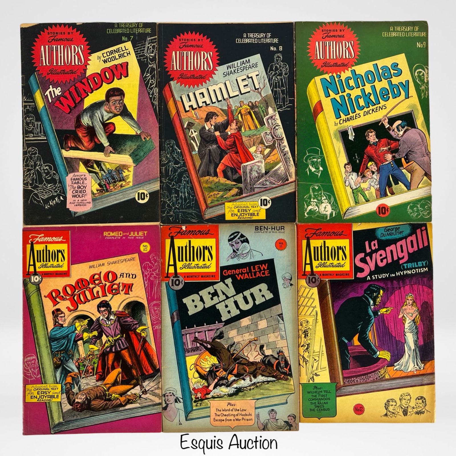 Famous Authors Illustrated 1950's Comic Books (1 of 4)