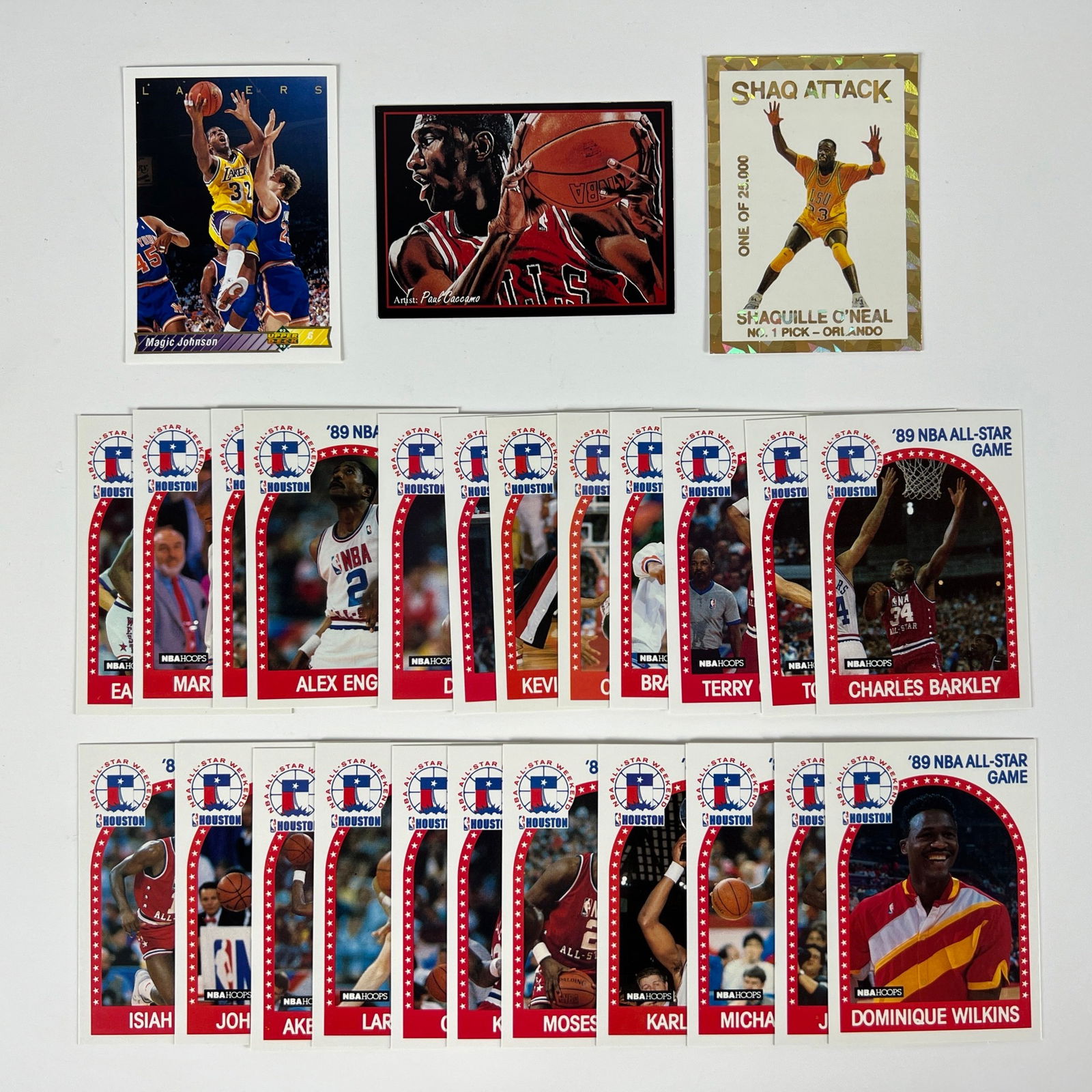 1989 Hoops All-Star Cards & Jordan, Magic, Shaq Ca (1 of 5)
