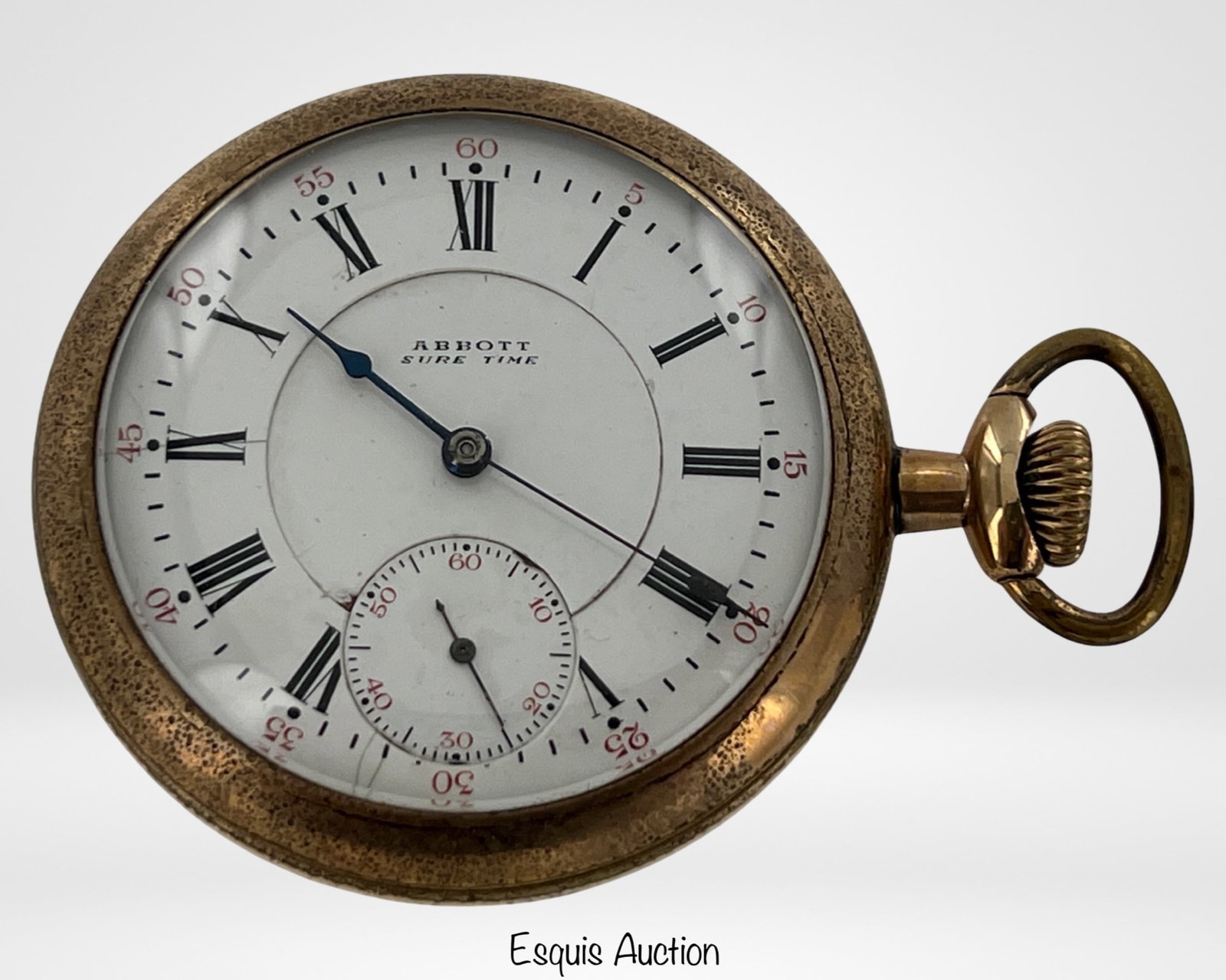 Antique Abbott 17 Jewels Pocket Watch Gold Filled: Antique Abbott Watch Co 17 Jewels Pocket Watch in Gold Filled Case. Working Condition.