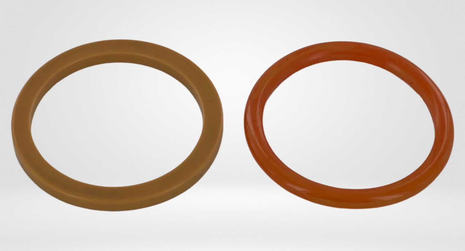 Two Vintage Chunky Bakelite Bangle Bracelets (1 of 2)