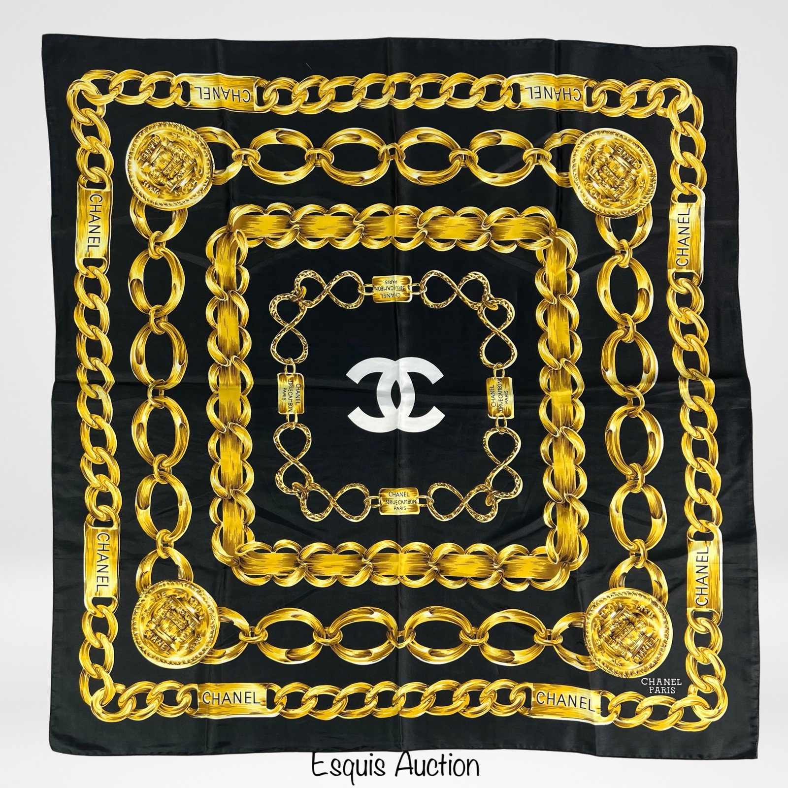 Elegant Designer Lady's Silk Scarf (1 of 1)