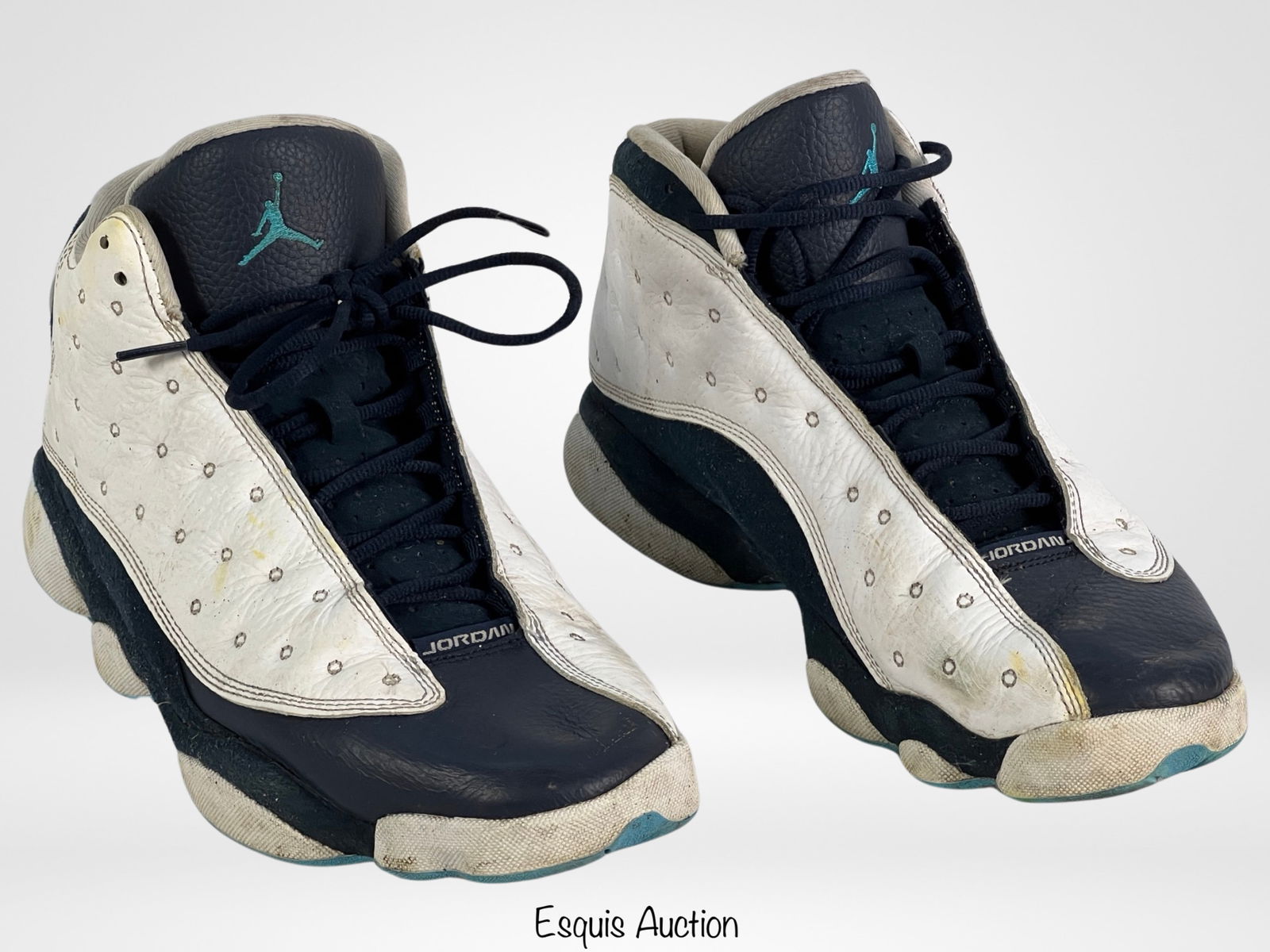 Air Jordan Retro White Obsidian Shoes Sz. 10.5: Air Jordan Retro White Obsidian Shoes Sz. 10.5. Used, normal wear.