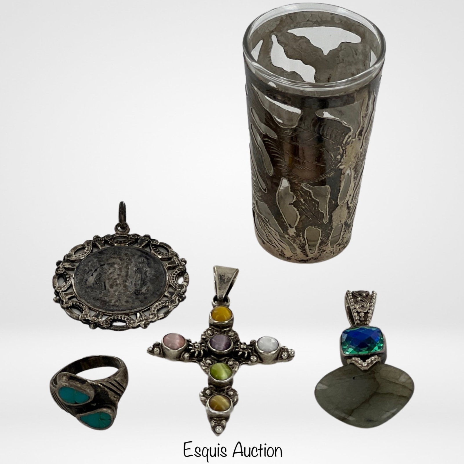 Sterling Silver Jewelry & Silver Shot Glass (1 of 5)