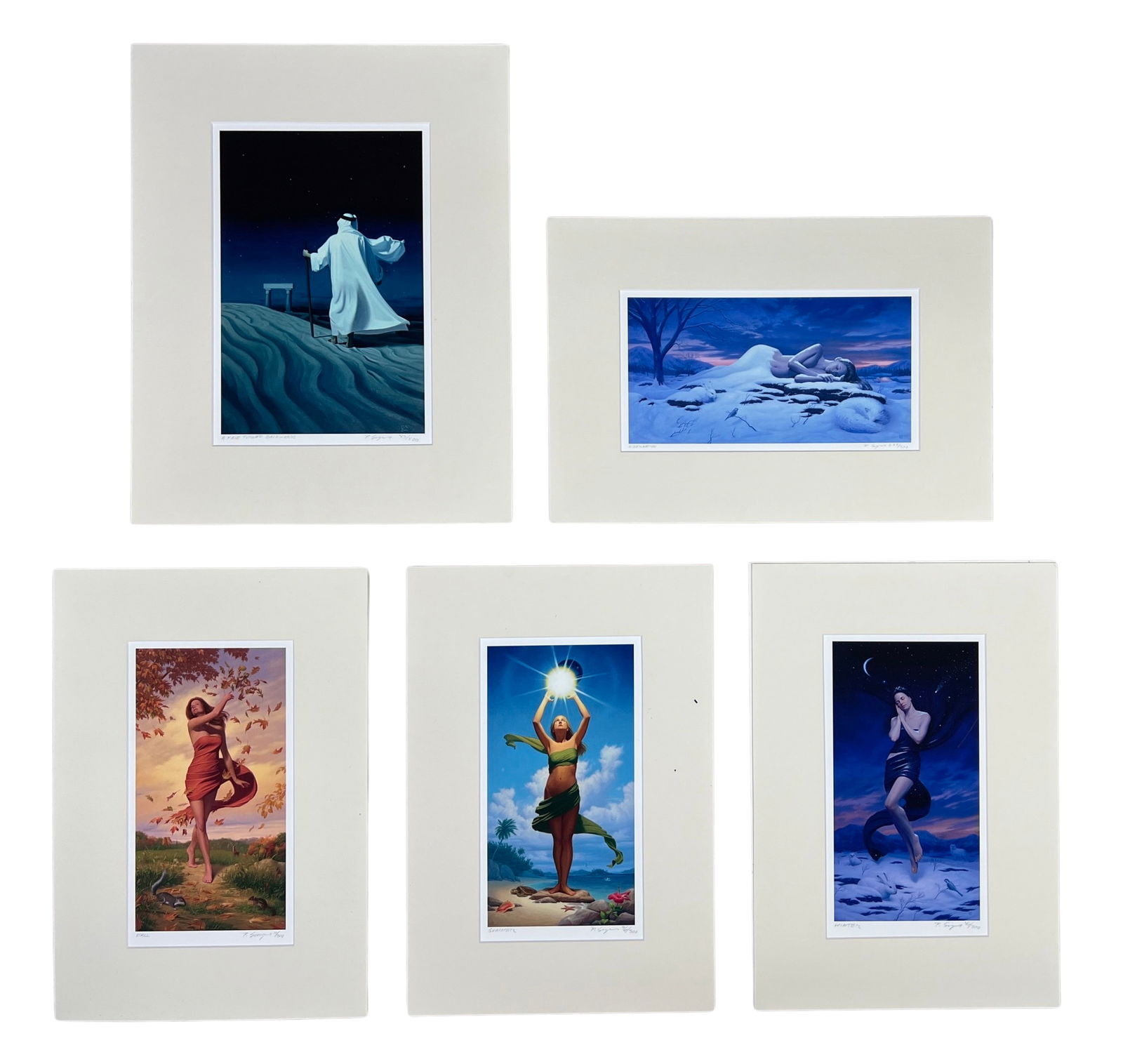 Phill Singer- 5 Hand Signed Art Lithographs (1 of 11)