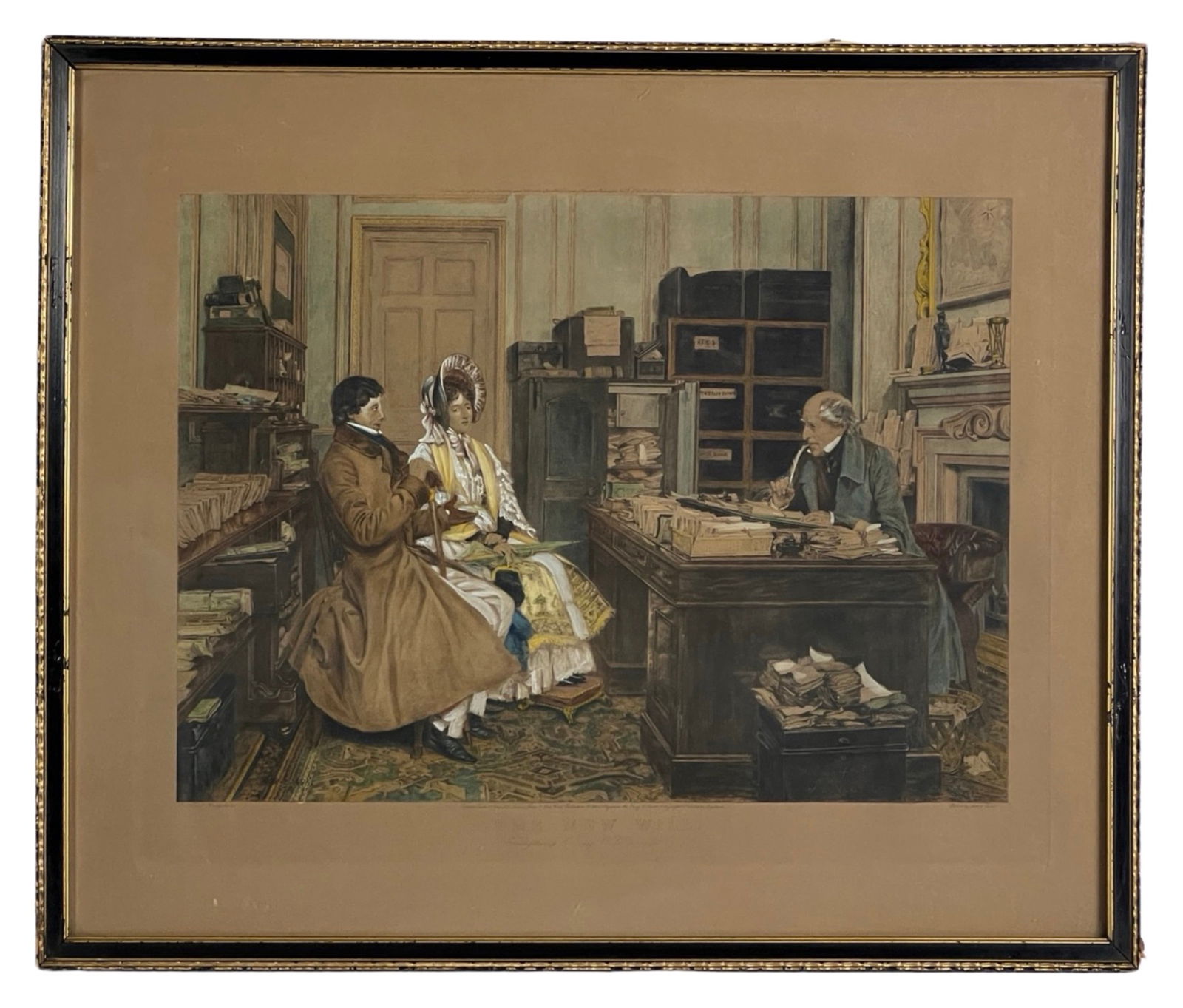 James Dobie "The New Will" Color Engraving 1896 (1 of 6)