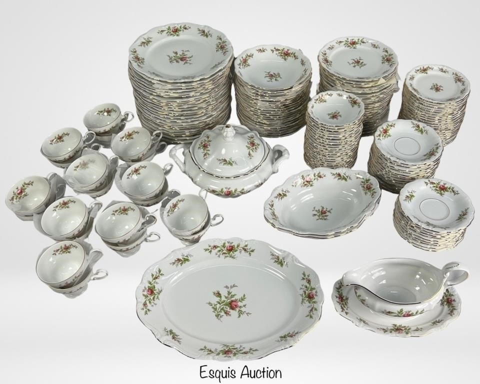 Johann Haviland "Moss Rose" China Dinner Service (1 of 4)