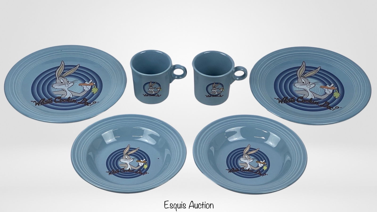 Fiesta- Blue Looney Tunes Bugs Bunny Plates & Mugs (1 of 10)