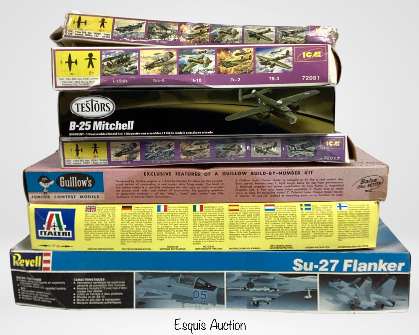 Lot of Vintage Plastic Model Kits- Military Planes (1 of 6)