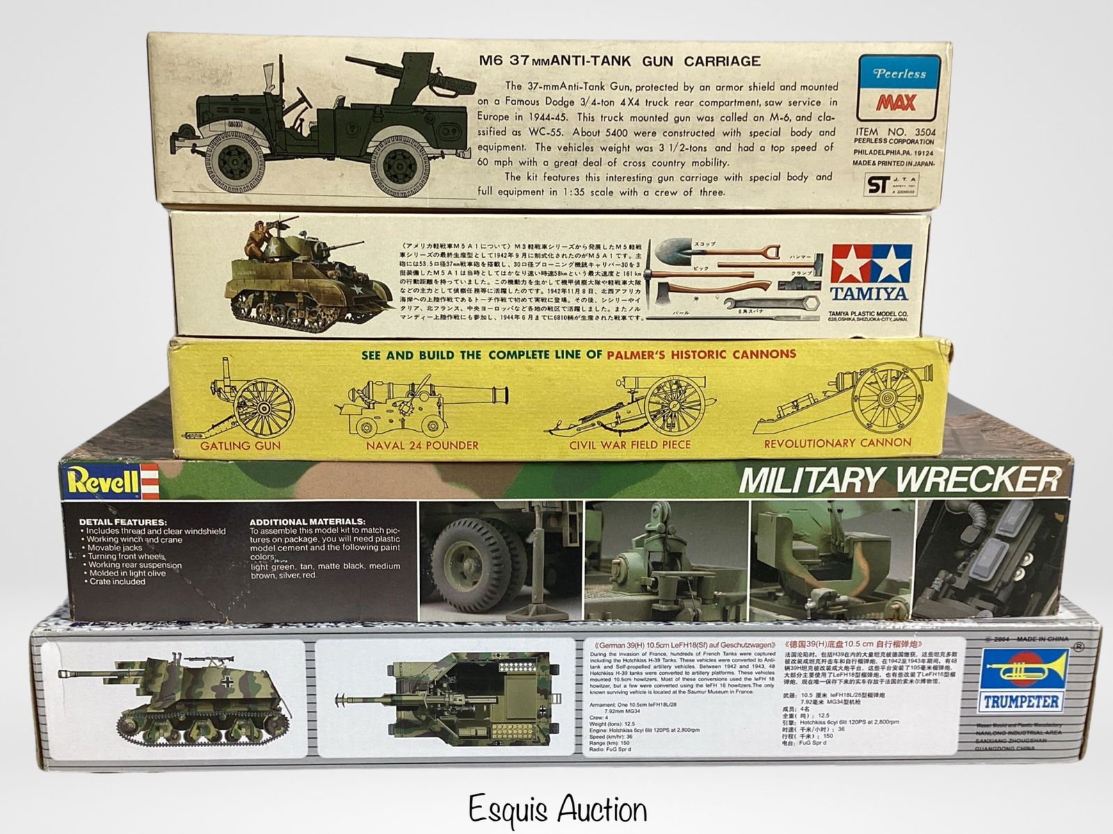 Vintage Plastic Model Kits- Military Vehicles (1 of 4)