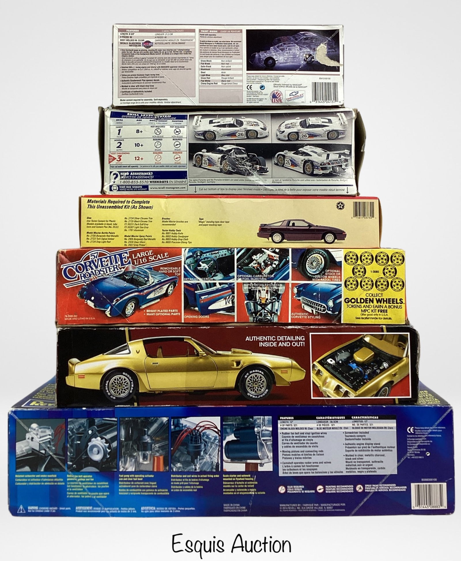 Lot of Vintage Plastic Model Kits- Cars/ Engine (1 of 7)