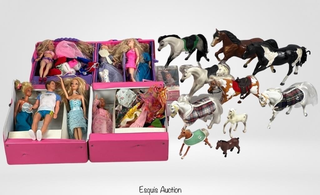 Vintage Barbie Dolls in Cases and Barbie Horses (1 of 9)