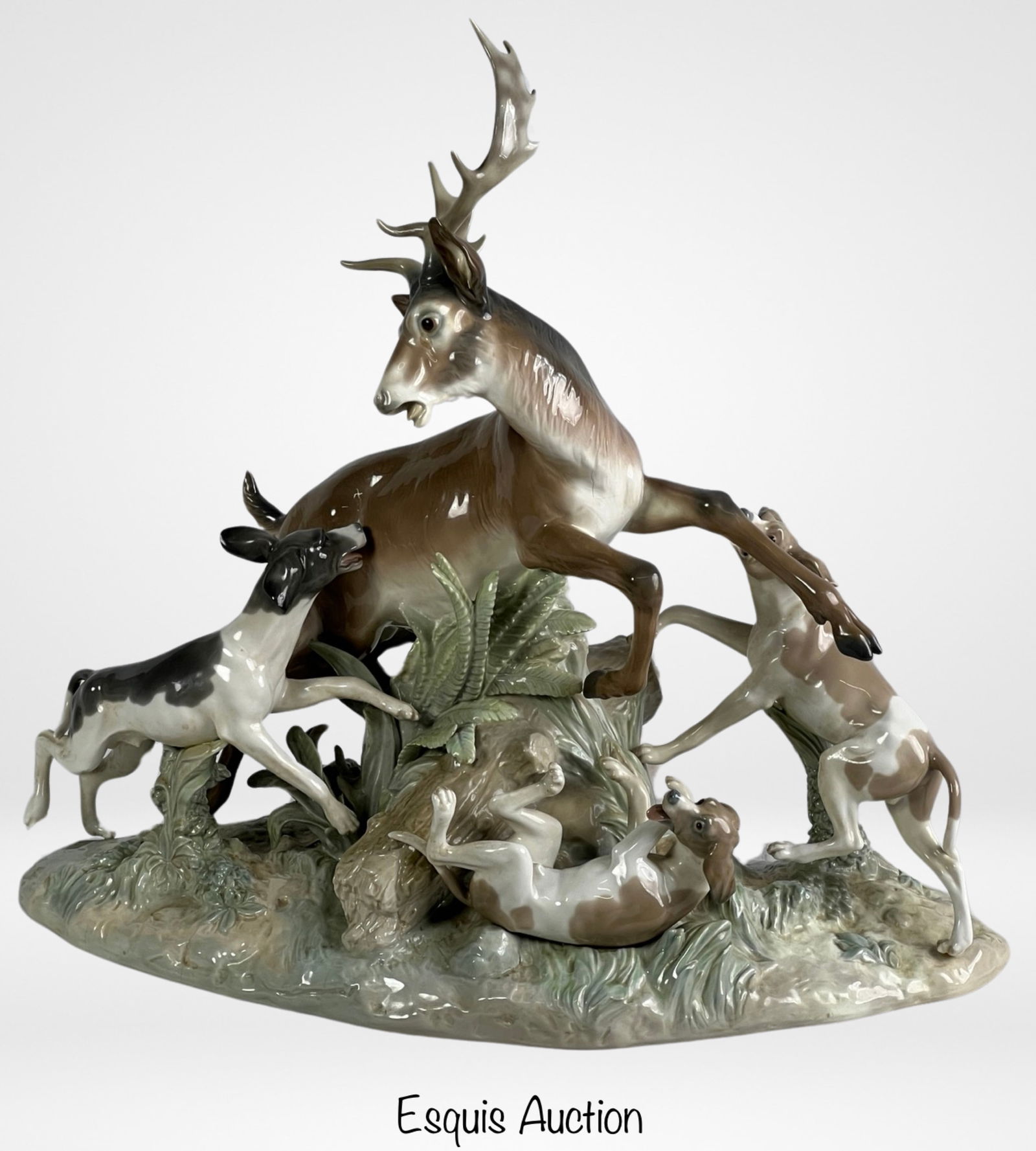 Lladro "Buck Hunters" Lim. Ed. Porcelain Figurine (1 of 11)
