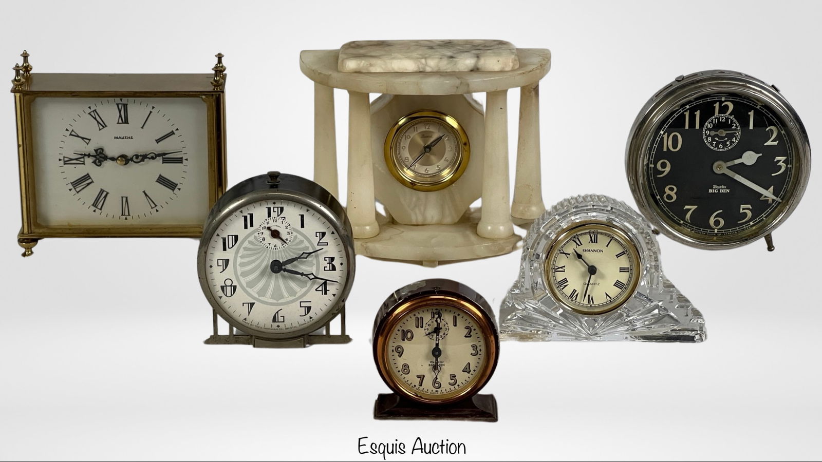Group of Vintage Desk Clocks & Alarm Clocks (1 of 7)