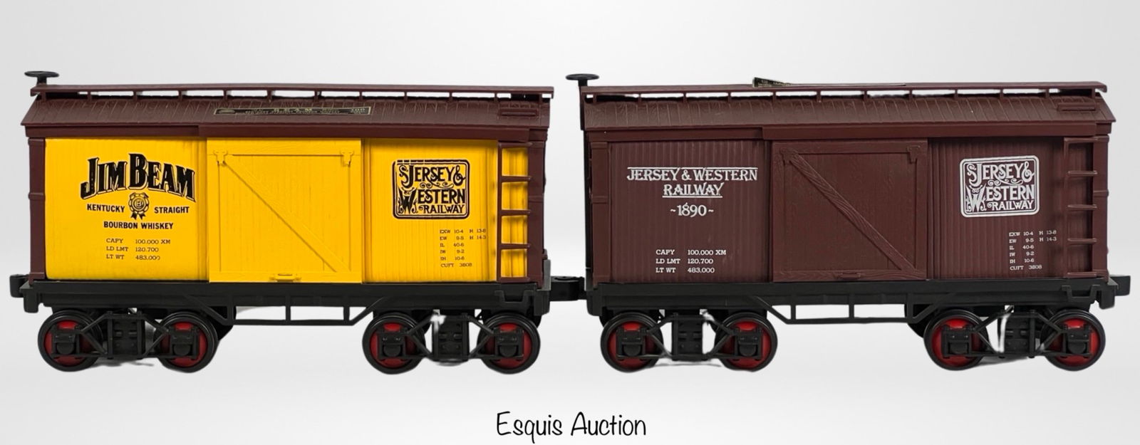 Jim Beam Whiskey Decanters- RR Train Cars- Sealed (1 of 7)
