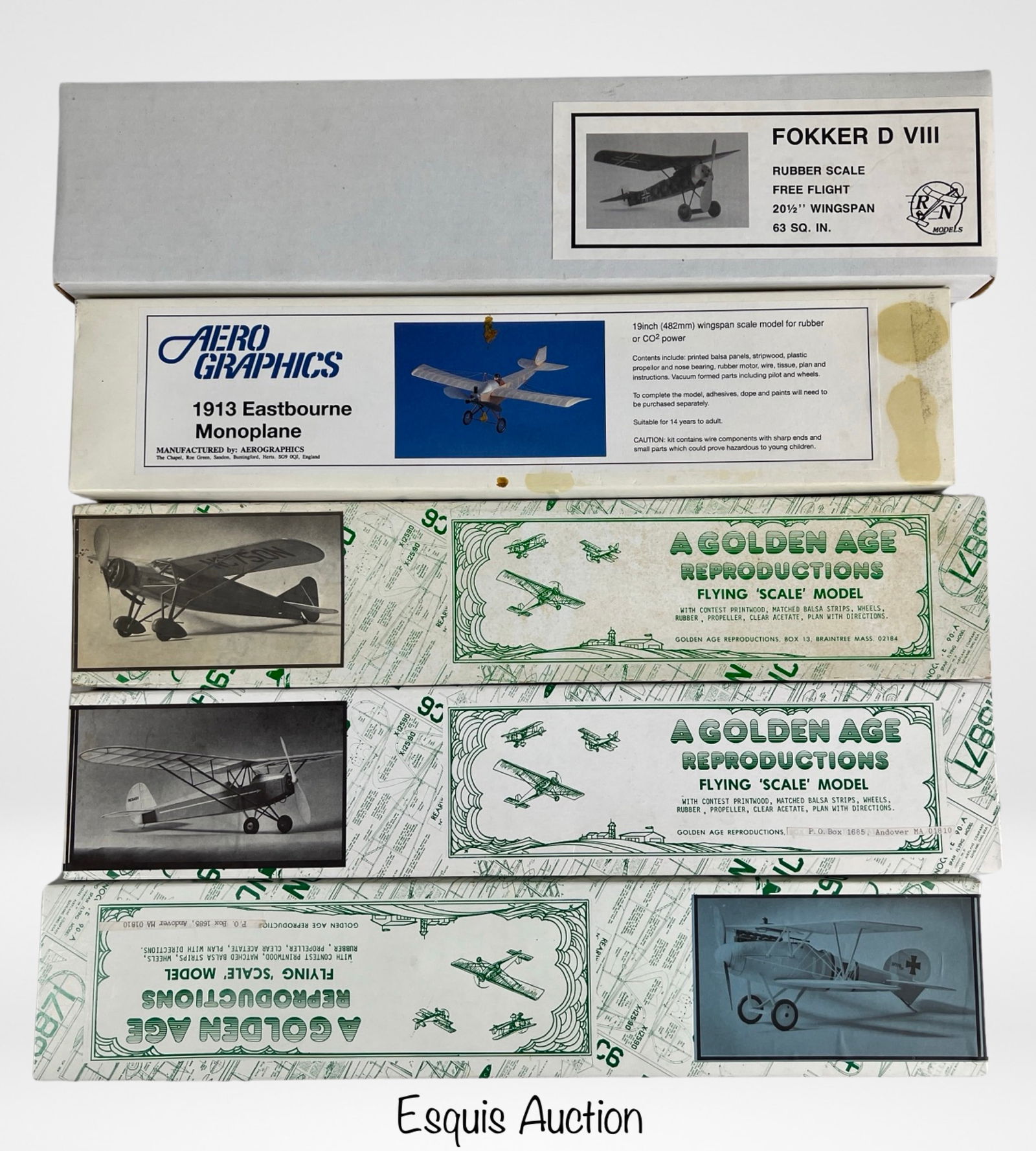 Vintage Flying "Scale" Wooden Airplane Models (1 of 4)