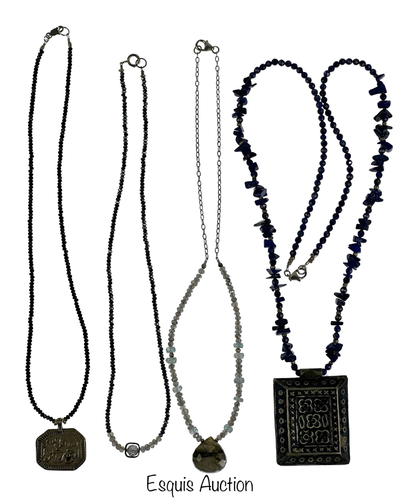 Vintage MiddleEastern Sterling Silver Necklaces (1 of 4)