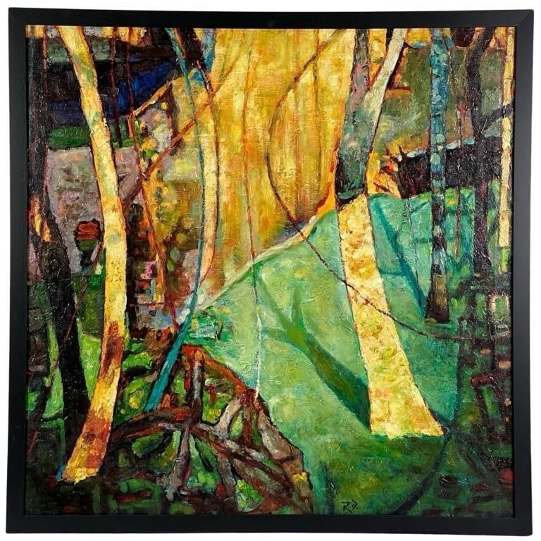 Abstract Painting in manner of Richard Diebenkorn (1 of 3)