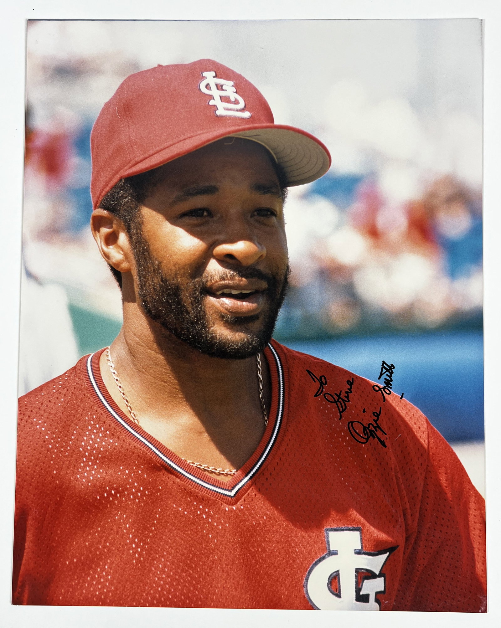 Ozzie Smith Autographed 11x14 Baseball Photo (1 of 3)