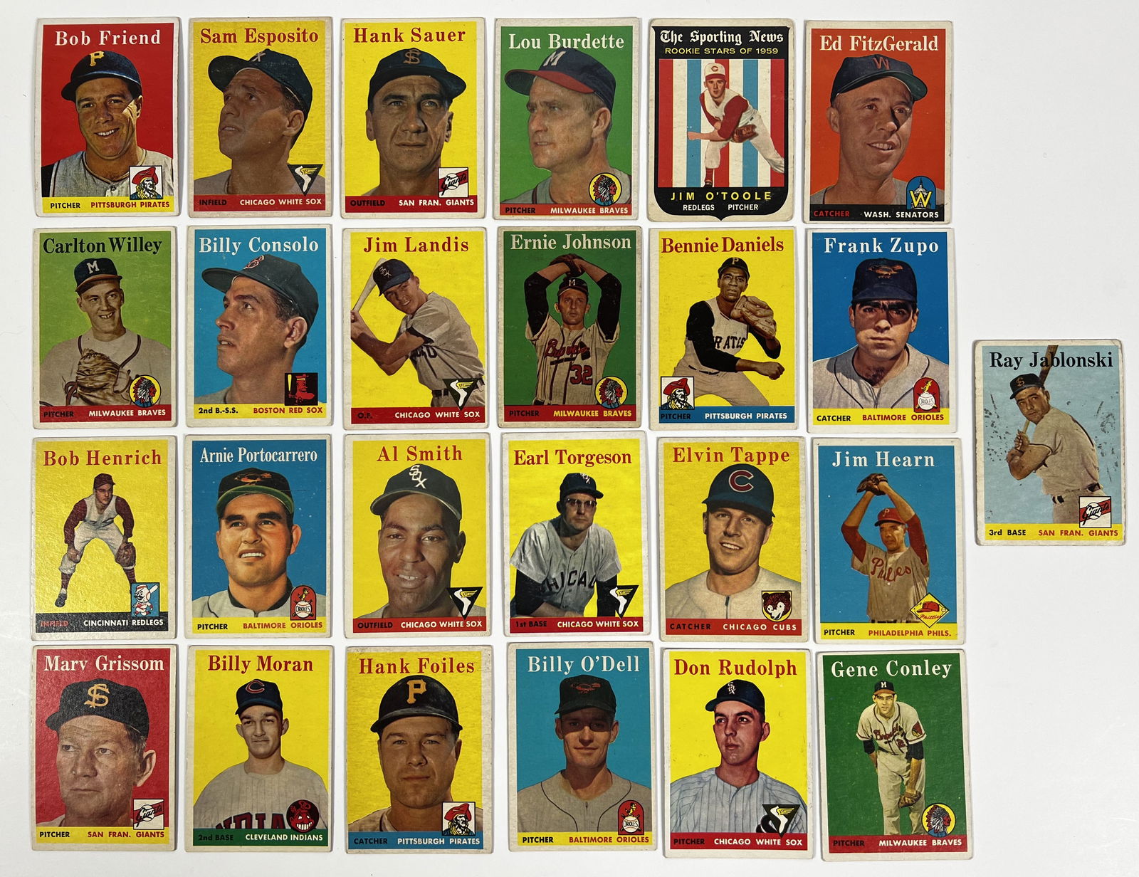 1958 Topps Baseball Cards - Loaded with Stars (1 of 2)