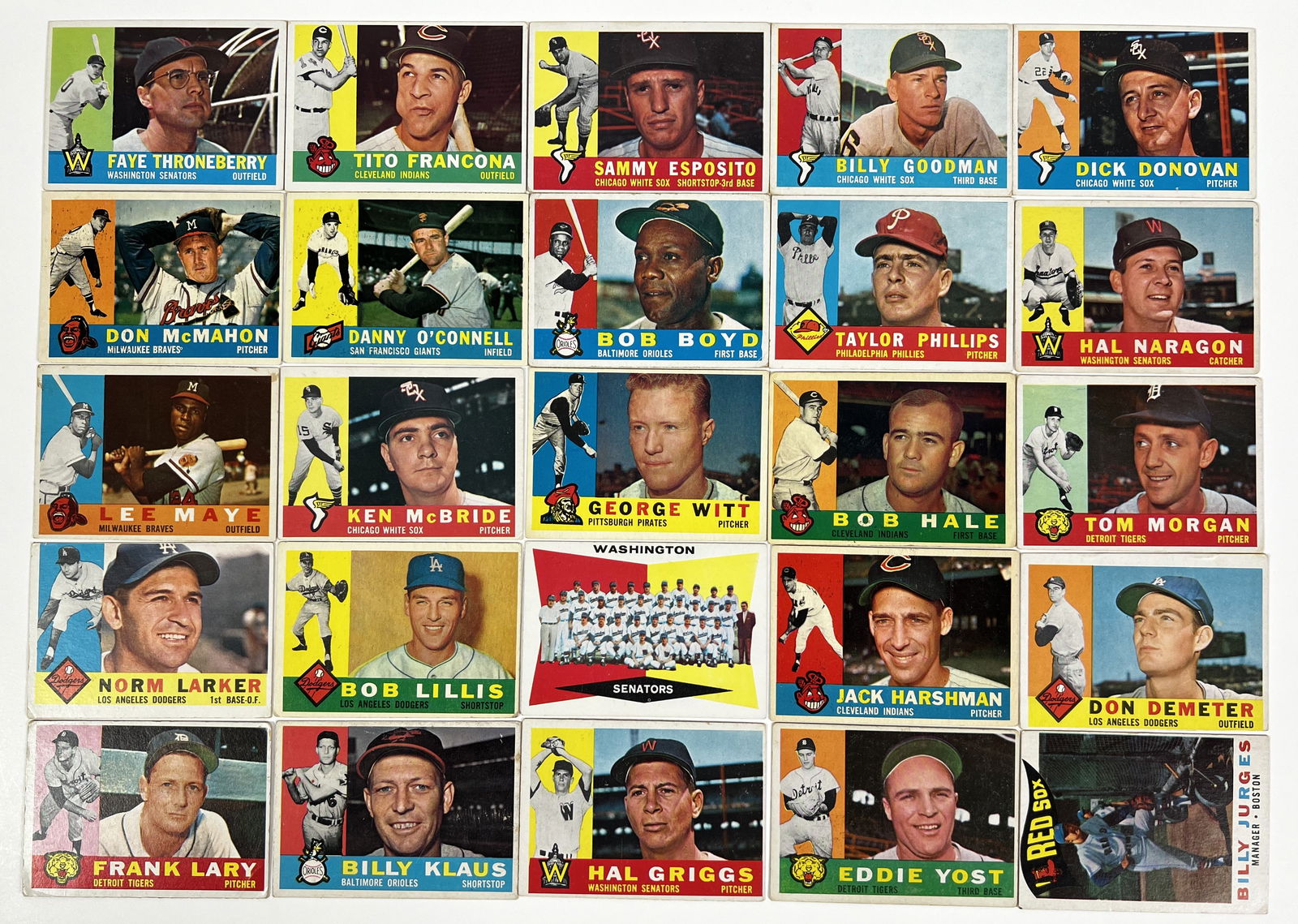 1960 Topps Baseball Cards loaded with Stars EX (1 of 2)