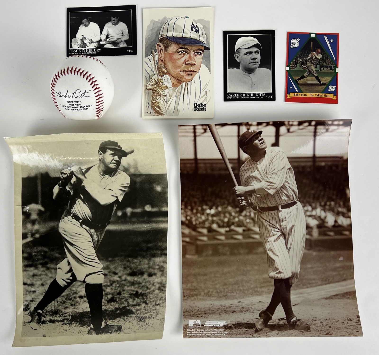 Babe Ruth Baseball Collection- Cards, Photos, (1 of 1)