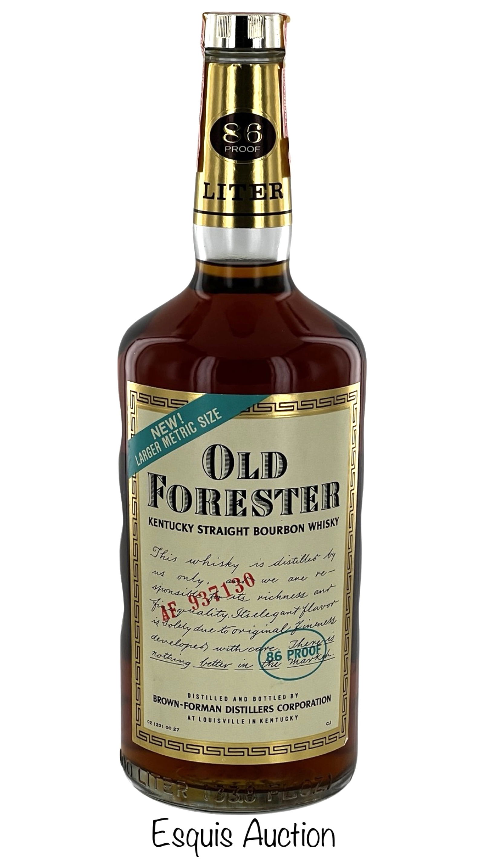 Old Forester Kentucky Straight Bourbon Whisky 1979 (1 of 5)