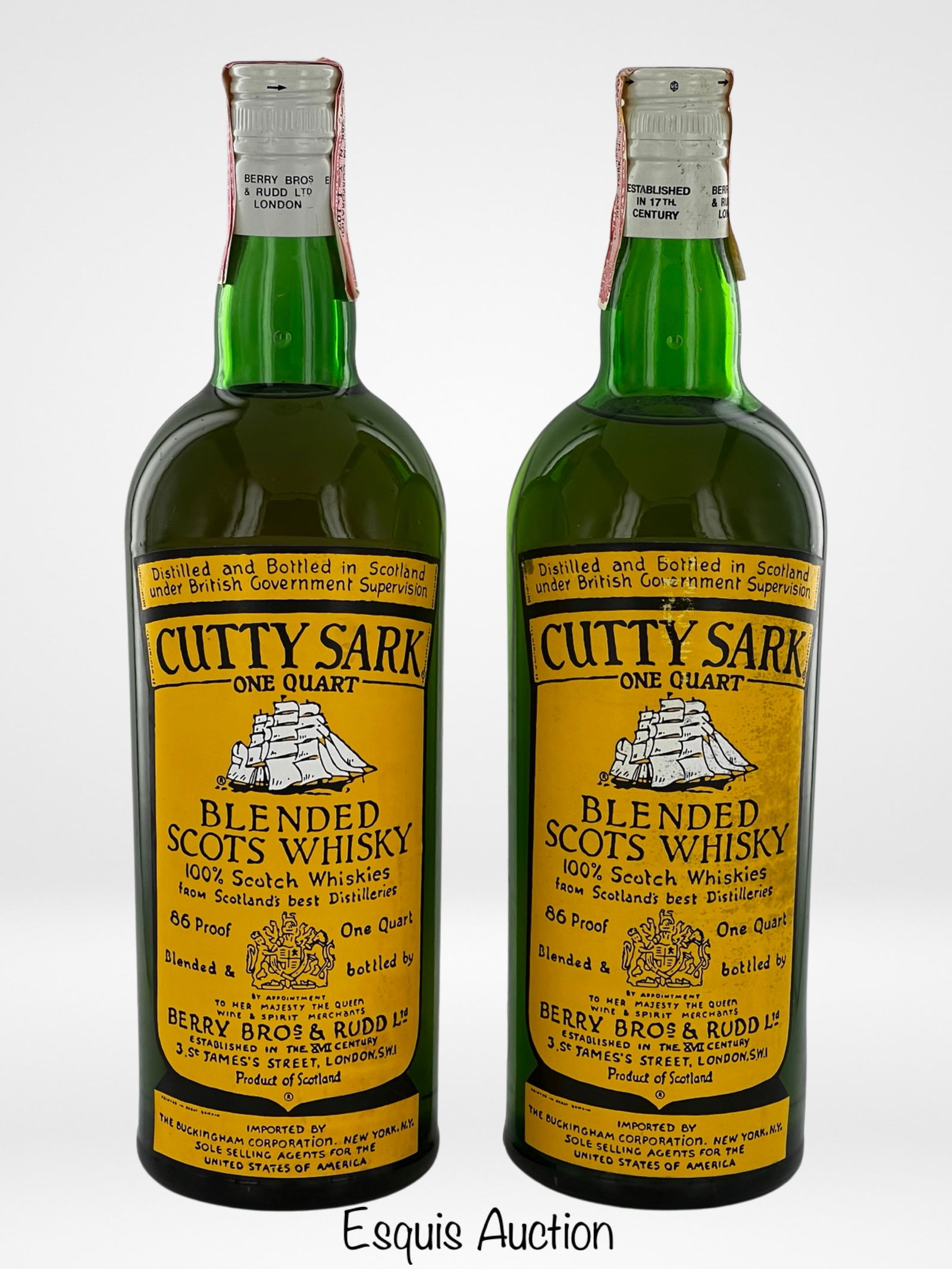 Two 1970's Cutty Sark Scotch Whisky Bottles (1 of 6)