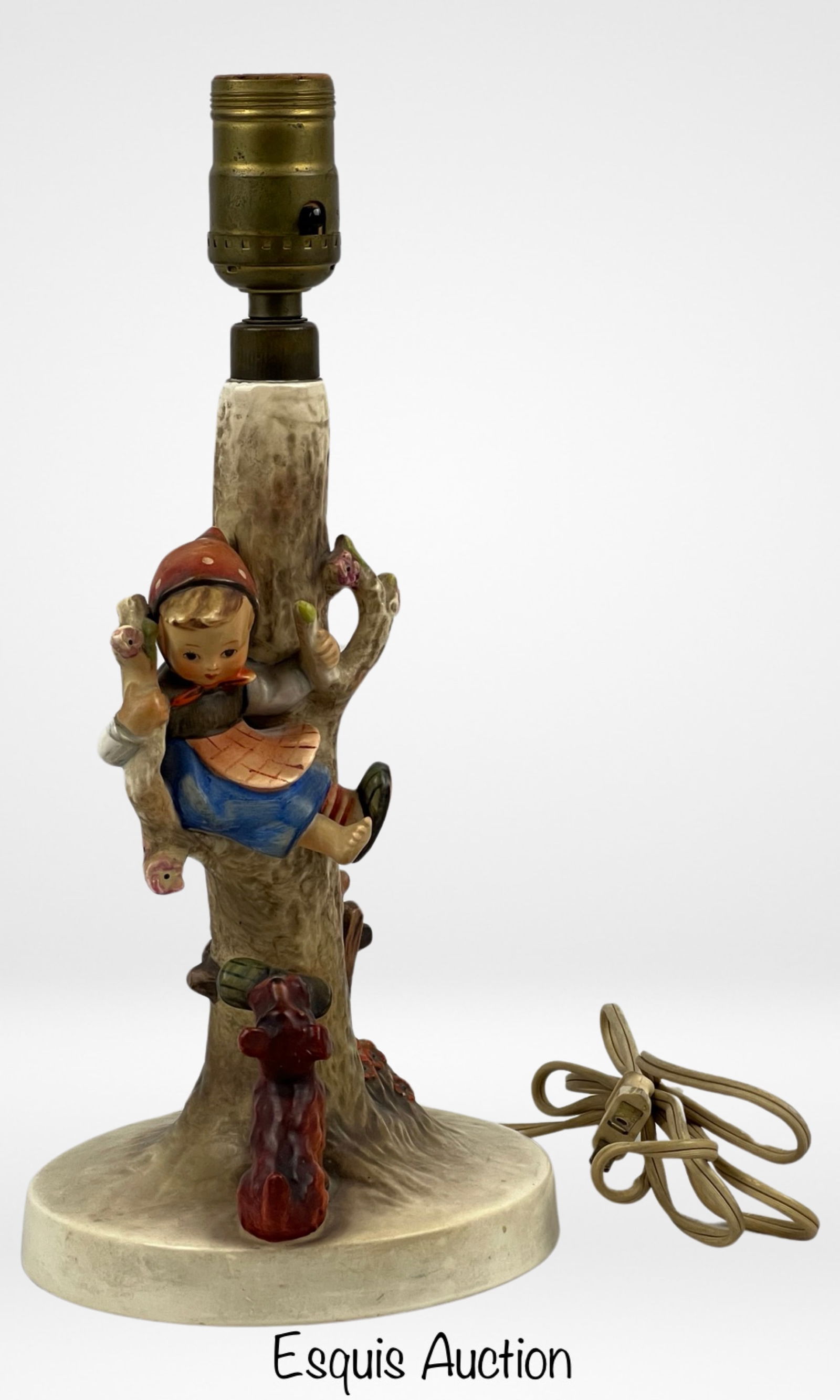 Hummel "Out of Danger" Figural Porcelain Lamp (1 of 6)