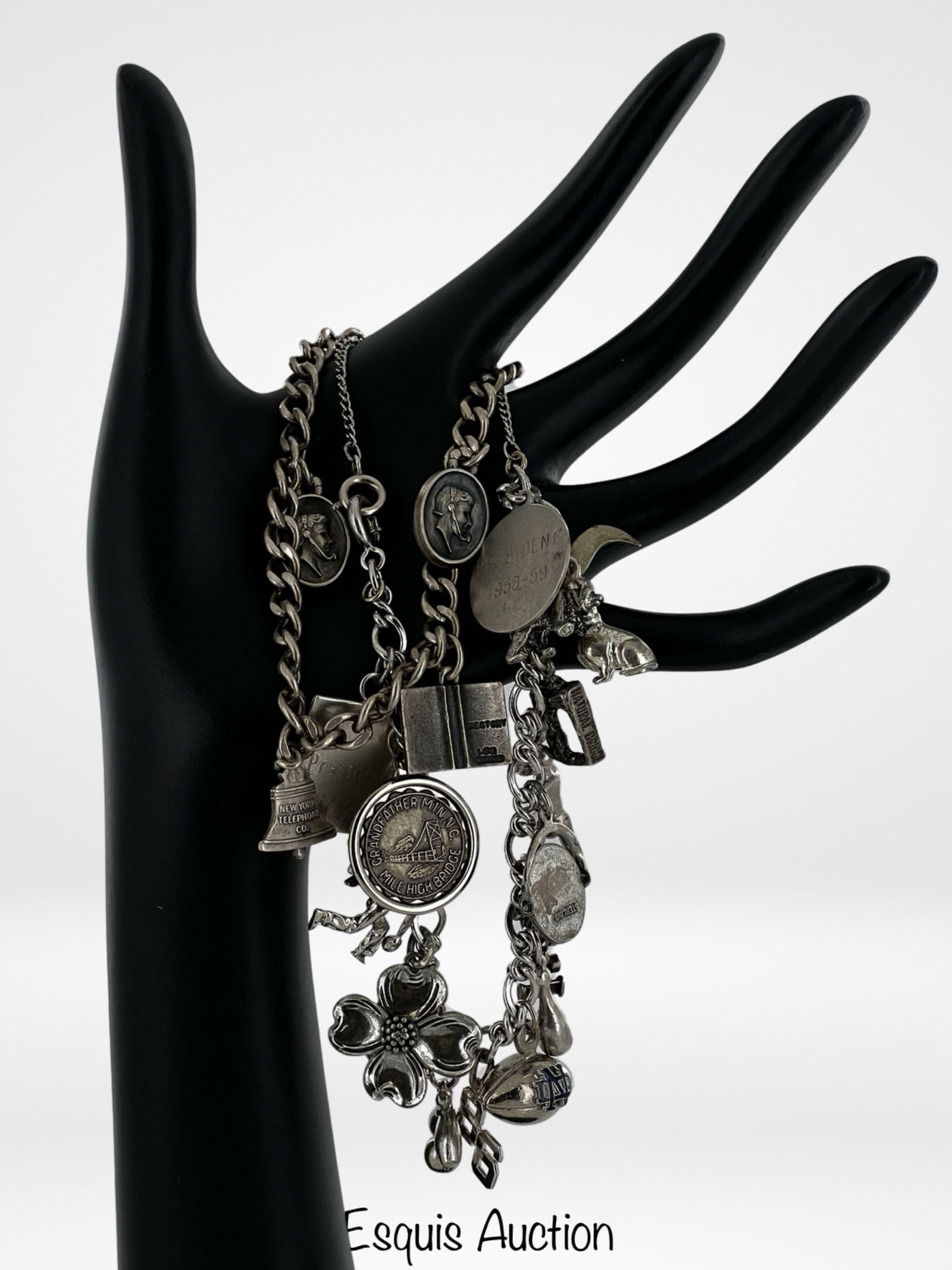 Two Vintage Sterling Silver Lucky Charms Bracelets (1 of 4)