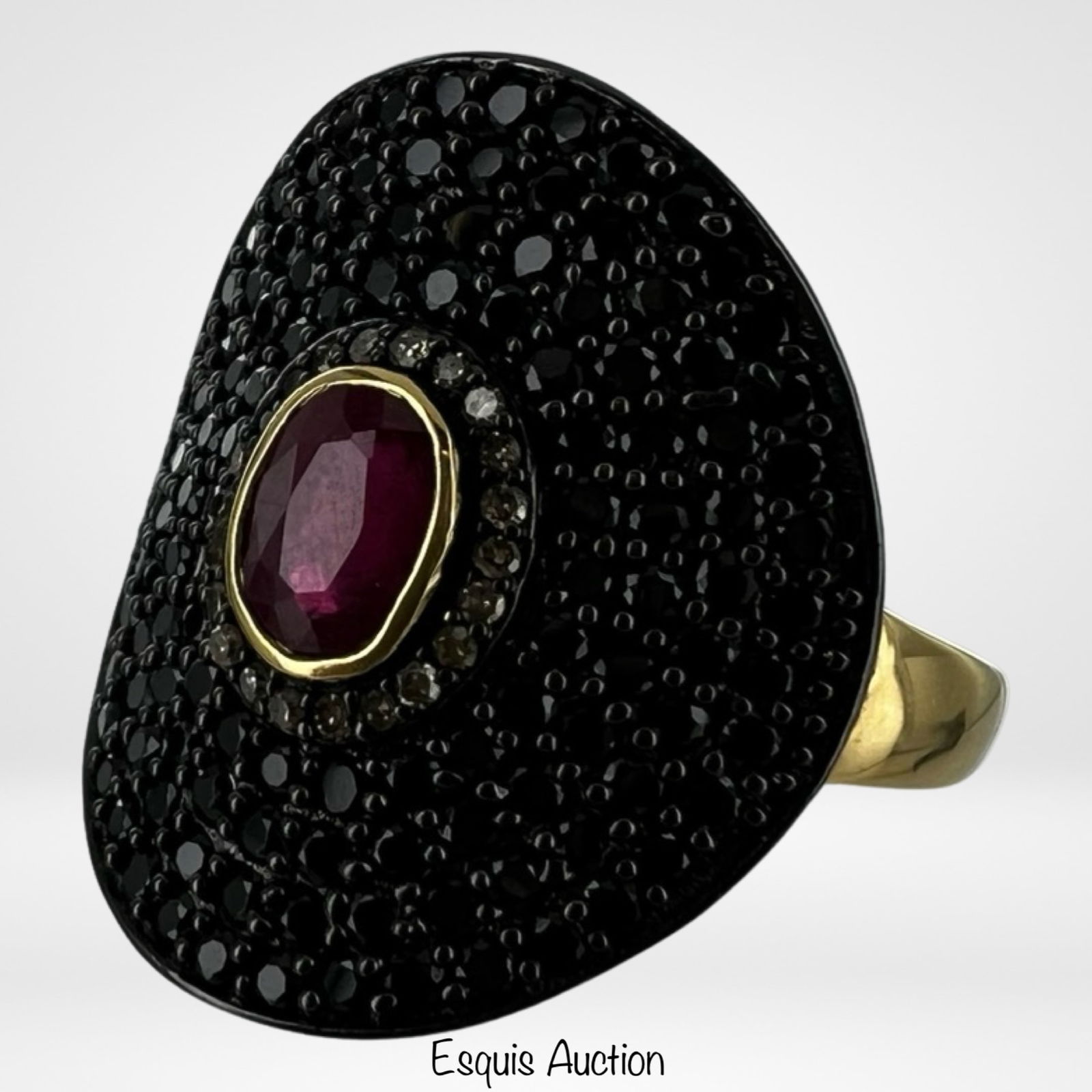 Carol Brodie Sterling Silver Black Spinel Ring (1 of 5)