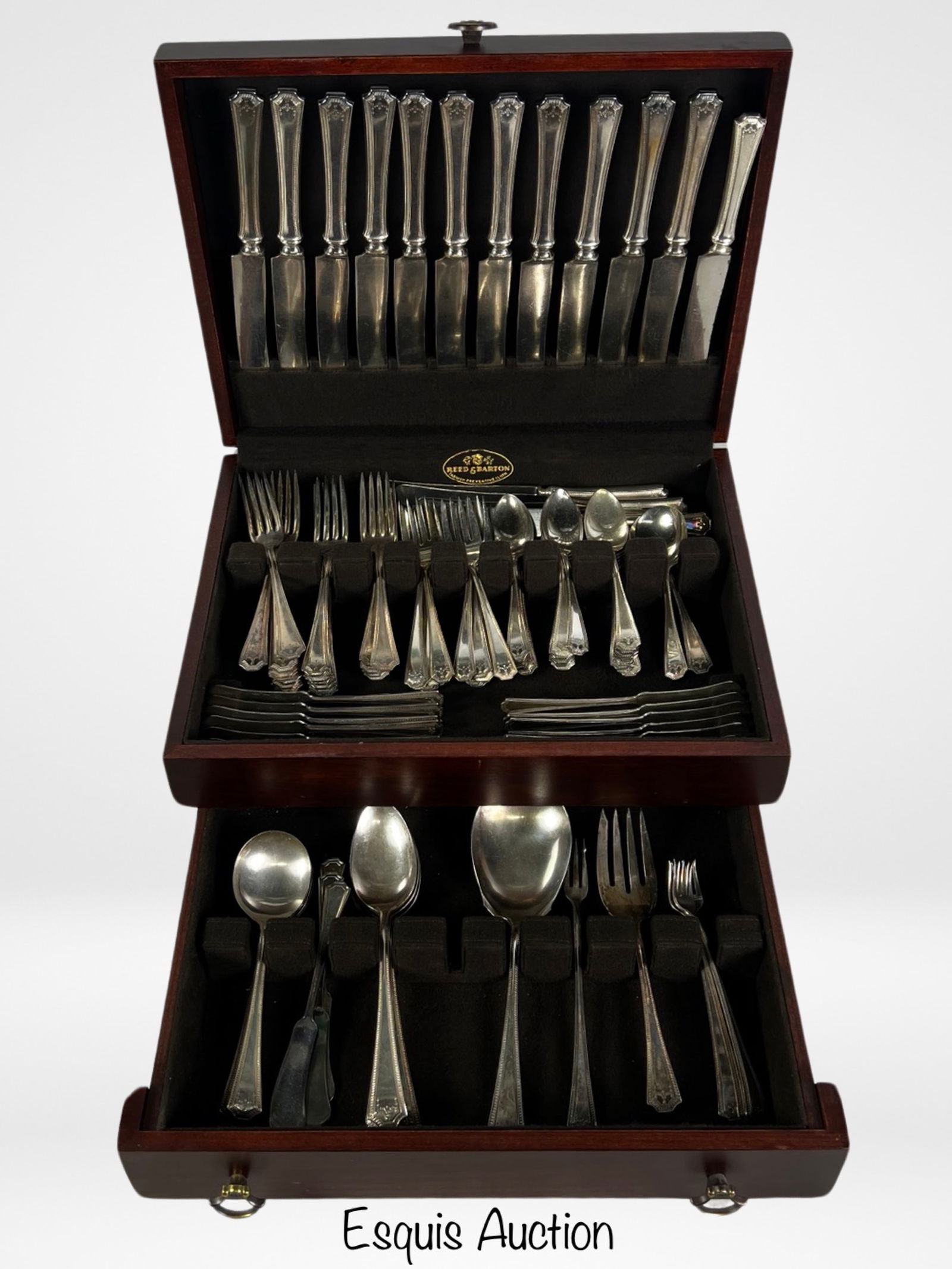 "Adam" Pattern 1914 Silverplate Flatware Set (1 of 8)