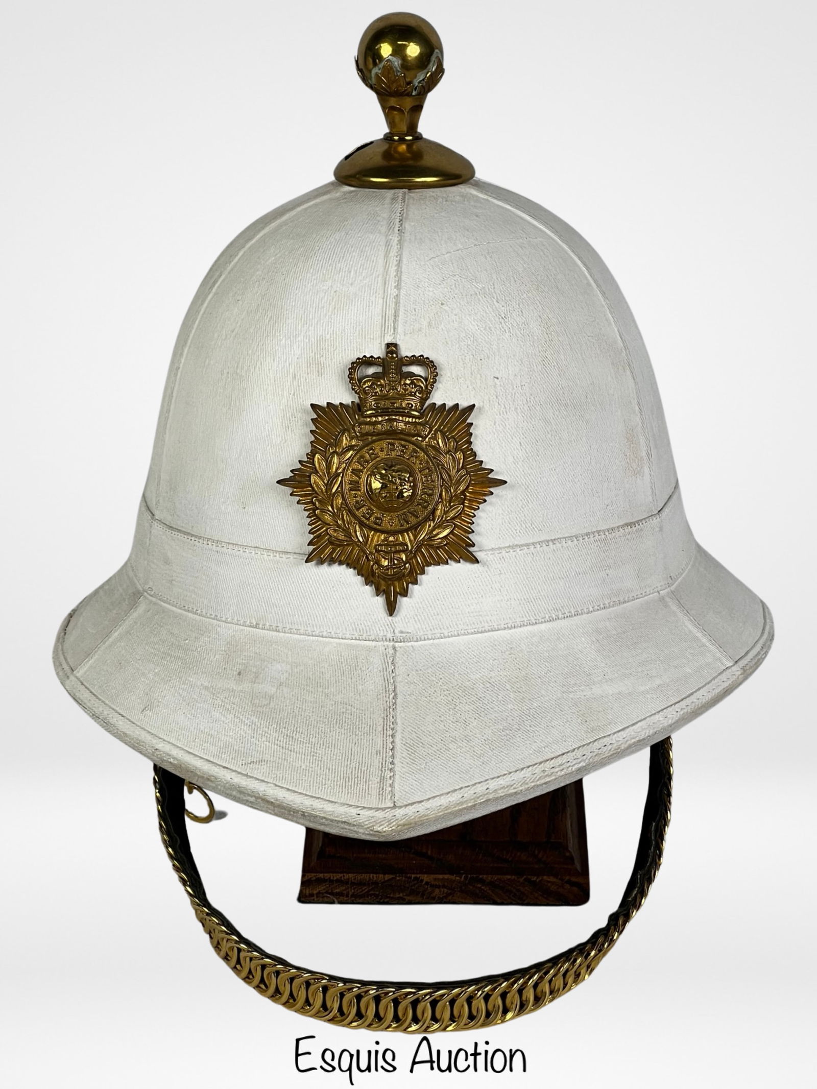 British Royal Marines Band Pith Helmet (1 of 7)