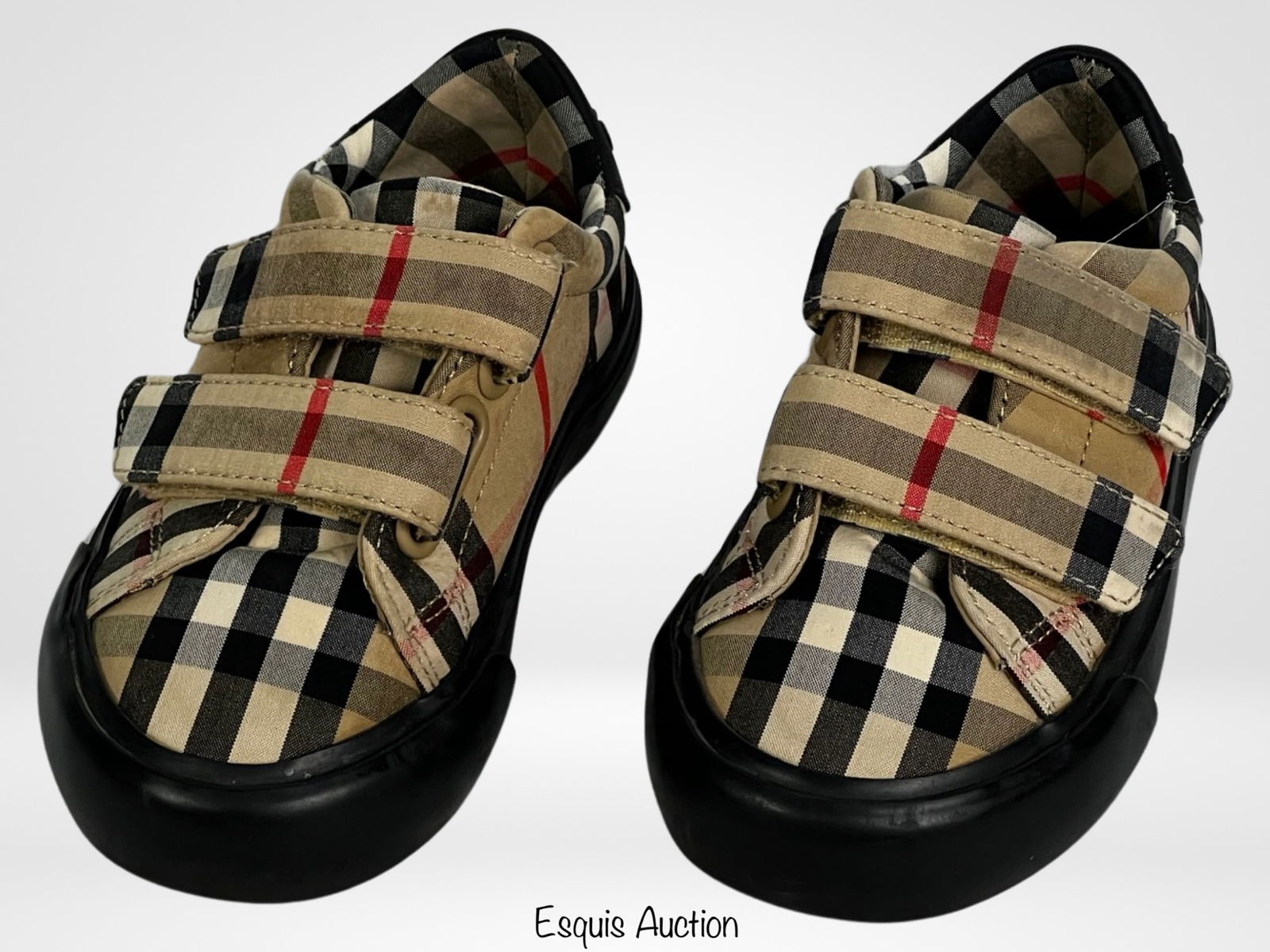 Burberry Markham Check Gripstrap Toddler Sneakers Auction