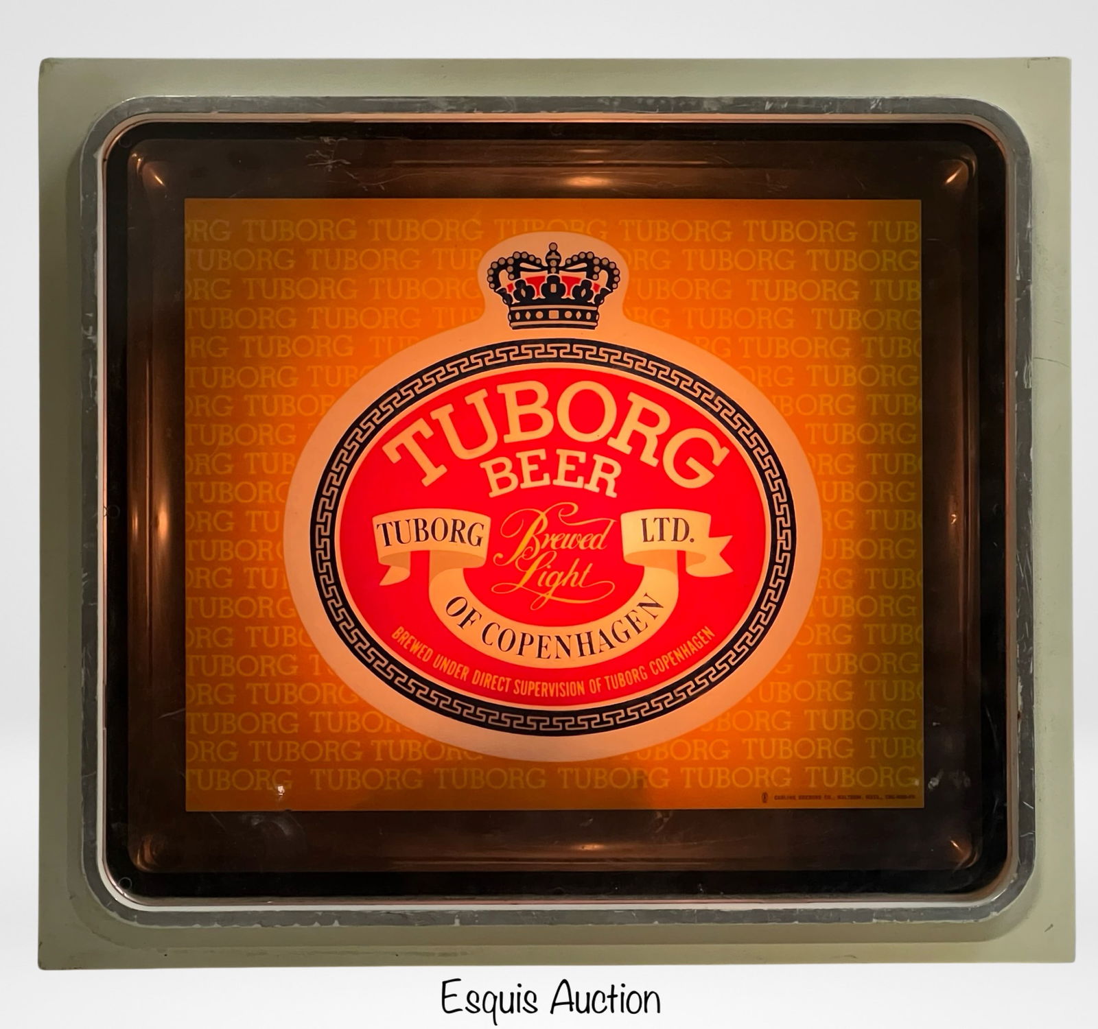 Vintage Tuborg Beer Light Up Advertisement Sign (1 of 4)