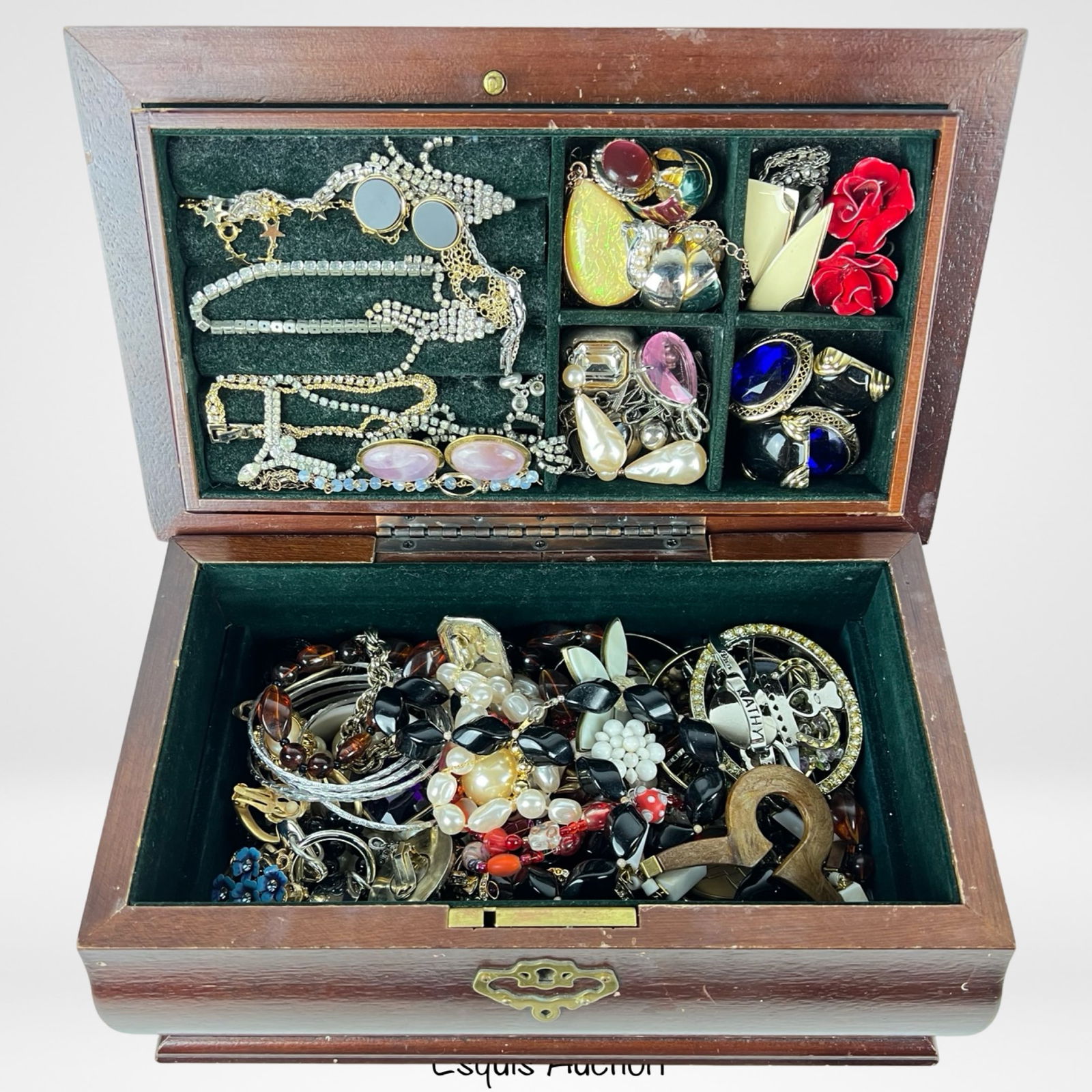 Wooden Jewelry Chest full of Unsearched Jewelry (1 of 5)