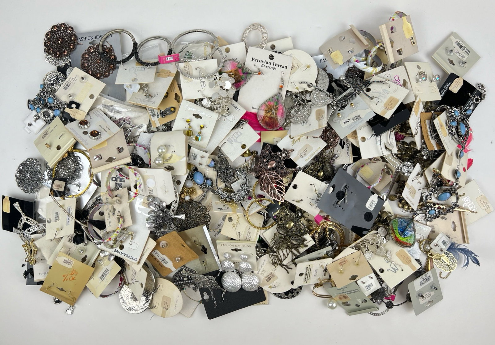 Large Assortment of New Earrings: Large Assortment of Vintage New Old Stock Earrings